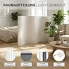 Paravent Séparateur de Pièce Cloison en Bambou Blanc Ècran Voir les images du produit 13