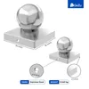 Pfostenkappe Kugel Edelstahl 91 x 91 mm Zaunkappe Produktbild-Vorschau 2