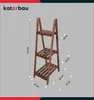 A wooden plant stand with dimensions indicated by measurement lines and text. Produktbild-Vorschau