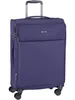 A blue trolley suitcase with a retractable handle and wheels, shown against a white background. Anteprima dell’immagine prodotto