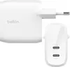 A white Belkin dual USB-C charger is shown against a white background. Produktbild-Vorschau