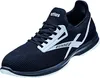 A studio shot of a black and white running shoe. Produktbild-Vorschau