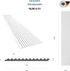 HEXIMO Lamellenwand (0.46 m²) aus XPS - Lamellen Produktbild-Vorschau 2