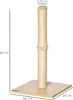 PawHut Kratzstamm für Katzen Kratzsäule aus Sisal stabiler Produktbild-Vorschau 3