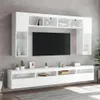 Pensile TV con luci LED bianco 60x30x40 cm Anteprima dell’immagine prodotto 6