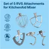 5er Zubehör Set Edelstahl für KitchenAid 4.5-5 Quart Produktbild-Vorschau 2