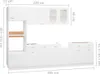vidaXL Kitchenette Lyon 7 pièces blanc bois composite Voir les images du produit 8