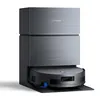 A robotic vacuum cleaner docked in its charging station. Produktbild-Vorschau