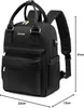 Damen Rucksack 13,3 Zoll Schwarz, Wasserdicht, 2-in-1 Produktbild-Vorschau 7