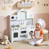 AIYAPLAY Kinderküche Spielküche mit Ofen Spüle Produktbild-Vorschau 2