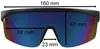 Uni Sonnenbrille 80er Fahrradbrille Sport Brille Retro Produktbild-Vorschau 6