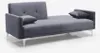 divano letto a 3 posti in tessuto vellutato dal design Anteprima dell’immagine prodotto 4