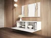 PLATAN ROOM Armoire TV Lowboard 105 cm en blanc Suspendu ou Voir les images du produit 7