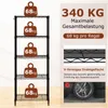 COSTWAY Wielopoziomowy metalowy regał do przechowywania, Podgląd zdjęcia produktu 5