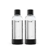 Mysoda Wasserflaschen 1L, 2er-Set (PET), Schwarz Produktbild-Vorschau 1