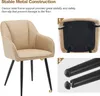 CLIPOP Chaise de salle à manger (lot de 2) avec accoudoirs, Voir les images du produit 9
