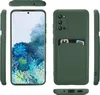 Multiple views of a green phone case with a card slot. Produktbild-Vorschau