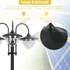 Outsunny Solarleuchte Gartenlicht 3-köpfige Lampe mit Produktbild-Vorschau 4