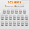 20 tuercas para ruedas de acero inoxidable, compatibles con Vista previa de la imagen del producto 7