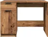 A wooden desk with a drawer and a cabinet on the left side, set against a white background. Náhled obrázku produktu