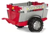 Šlapací traktor Rolly Junior RT s vlečkou červeno-šedý Náhled obrázku produktu 2