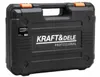 A black tool case with orange latches and branding. Podgląd zdjęcia produktu