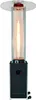 A tall, freestanding gas patio heater with a visible flame inside a glass cylinder. Produktbild-Vorschau