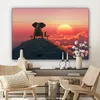 MuchoWow® - Leinwandbilder - Hund - Elefant - Berg, Produktbild-Vorschau 7