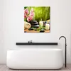 Leinwandbild orchideen-kerzen und zen-steine 60x60 cm Feeby Produktbild-Vorschau 2