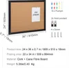 SucceBuy 36x24 Zoll Korktafel, Pinnwand mit MDF-Rahmen, Produktbild-Vorschau 7