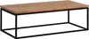 WOHNLING Couchtisch 120x60x40 cm Akazie Massivholz Metall Produktbild-Vorschau 6