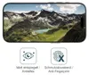 A smartphone screen displaying a mountain landscape, with icons and text below describing product features. Anteprima dell’immagine prodotto