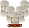 5 x ALIZE Diva 383 Stone mit Label Produktbild-Vorschau 1