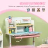 HOMCOM Ensemble bureau et chaise pour enfants, hauteur Voir les images du produit 6