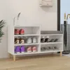 vidaXL Věšák na boty High Gloss White 102x36x60 cm Dřevěný Náhled obrázku produktu 2