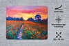 MuchoWow® Mauspad Mousepad Malerei - Natur - Blumen - Produktbild-Vorschau 2