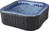 An inflatable hot tub filled with bubbling water, shown from a slightly elevated angle against a white background. Voir les images du produit
