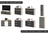 AZ team ® Szafa SONOMA ANTRACYT 80 cm Modułowa Garderoba na Podgląd zdjęcia produktu 5