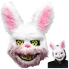 Horror-Maske - Killer-Hase - Einheitsgröße - Weiß mit Produktbild-Vorschau 1