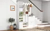 Set guardaroba Sweiko 135x25x180 cm con specchio, armadio Anteprima dell’immagine prodotto 10