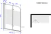 Duschtrennwand TWO-F 100 x 140 (Badewanne) Produktbild-Vorschau 5