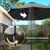 Outsunny Parasol de jardin extšŠrieur, parasol double Voir les images du produit 4