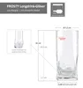 6x Frosty Longdrinkgläser 400ml Trink-Glas Cocktail Wasser Produktbild-Vorschau 6