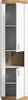 Grote hangkast Laredo - Wit mat / Donker eikenhout Productafbeelding-voorbeeld 3
