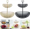 2 étages en métal Corbeille à fruits Corbeille à fruits en Voir les images du produit 2
