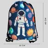 HECKBO Sacca sportiva con motivo astronauta e spazio | Anteprima dell’immagine prodotto 2