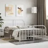 vidaXL Struttura letto con testiera e pediera in metallo Anteprima dell’immagine prodotto 2