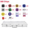 YARDIN Poker Case 500 Chips Texas Hold'em Poker Chips with Podgląd zdjęcia produktu 3
