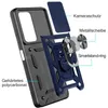 An exploded view diagram of a phone case, showing its different components and materials. Produktbild-Vorschau