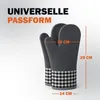 Siliconen ovenwanten, set van 2 - Grijs Productafbeelding-voorbeeld 2